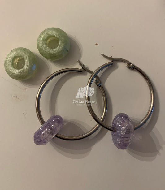 Boucles d’oreilles interchangeables
