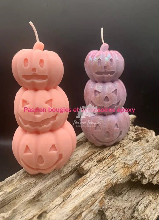 Bougie 3 citrouilles Halloween 🎃