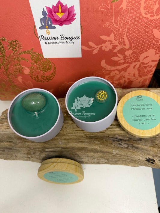 Pot métal 4 oZ✨ Bougie énergétique – Chakra de la gorge 💙 parfumé 🌿